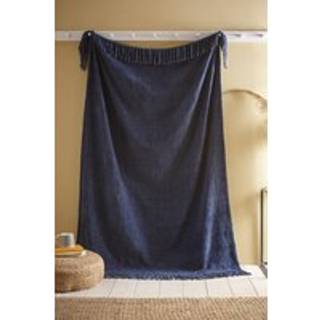 Appletree Appletree Navy Chenille Textured Bedspread