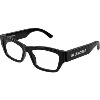 Balenciaga Mand BB0377O 001 Optiske stel Acetat Sort Transparent Firkantet