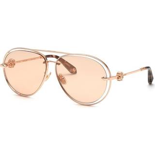 Roberto Cavalli Kvinde SRC032M 8FCG Solbriller Metal Guld Rosa Pilot Spejlet Spejl