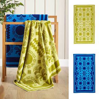 Christy Christy Blue Amalfi Mediterranean 100% Cotton Beach Towel