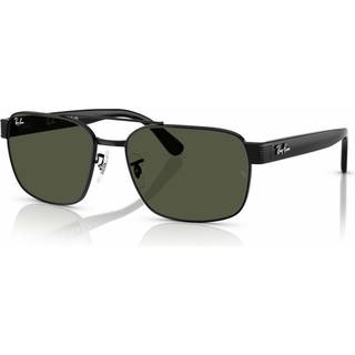 Ray - Ban Unisex RB3751 002/31 Solbriller Metal Sort Grøn G15 Firkantet Normal