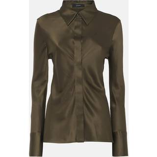 Joseph Brunel silk satin blouse - green - XL