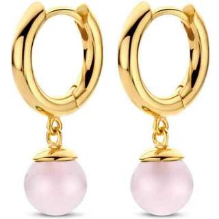 Spirit Icons Figaro Hoop Pink Forgyldt Sølv Øreringe