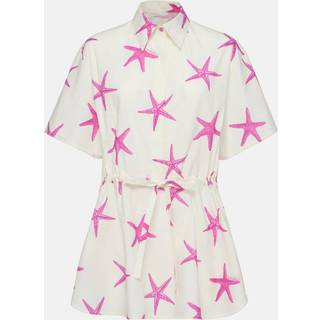 Valentino Starfish cotton poplin minidress - white - XL