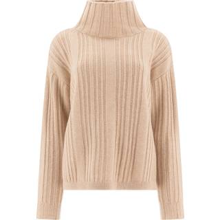 Max Mara Vitalba wool and cashmere turtleneck sweater - beige - L