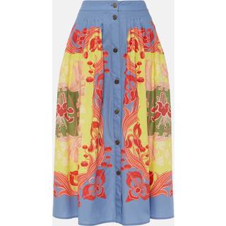 Etro Printed cotton poplin midi skirt - multicoloured - XS