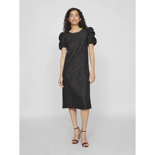 VILA dame kjole VIRADIA - Black JACQUARD ROSES - 34