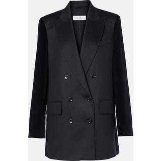Max Mara Potente camel hair blazer - blue - XL