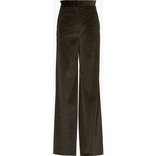 Max Mara Tritone cotton corduroy flared pants - brown - XXS