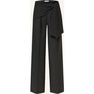 Max Mara Arsenio high-rise wool felt wide-leg pants - black - L