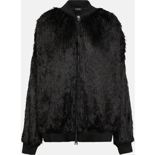 Tom Ford Faux-fur bomber jacket - black - L
