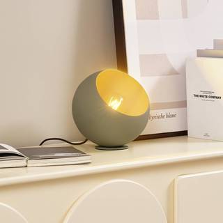 Bordlampe Solomia Lindby, Grøn, Stue/spisestue, Metal, Moderne