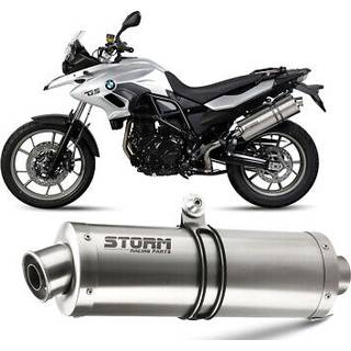 Storm Oval Lyddæmper i rustfrit stål