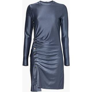Rabanne Gathered jersey minidress - grey - M