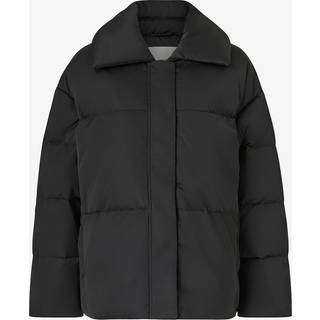 Oversized Padded Down Jacket - Black - XS