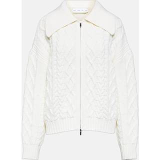 Proenza Schouler White Label cable-knit wool cardigan - white - XL