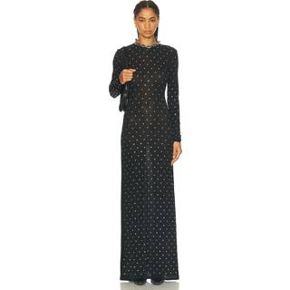 Rabanne Embellished maxi dress - black - XL