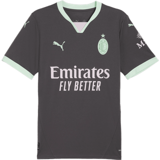 Men's Puma AC Milan 24/25 Third Jersey, Gray, Size 3XL, Clothing - Fresh Mint - 3XL