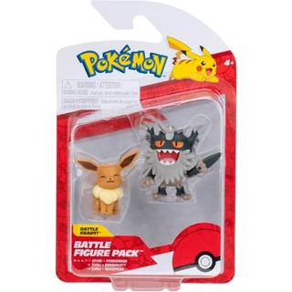 Pokemon Battle figursæt med Perrserker og Eevee - 5 cm
