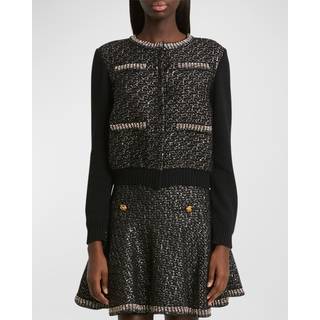 Giambattista Valli Sequined wool cardigan - black - XL