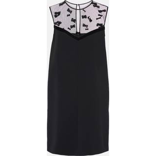 Max Mara Elegante Nandina bow-detail minidress - black - S