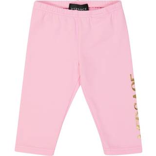 Versace Kids Baby cotton-blend leggings - pink - M 3-6