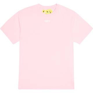 Off-White Kids Logo-print cotton T-shirt - pink - Y 8