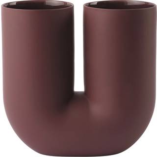Muuto Kink Vase H26 Dyb Rød