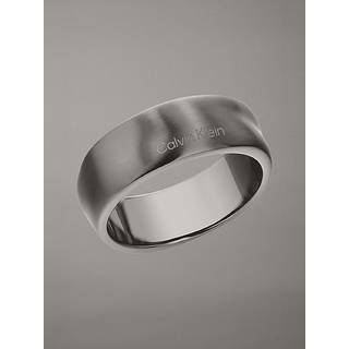 Wave Shape Ionic Plated Ring - Black - 9.5