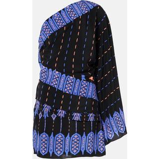 Johanna Ortiz Printed one-shoulder silk minidress - multicoloured - S