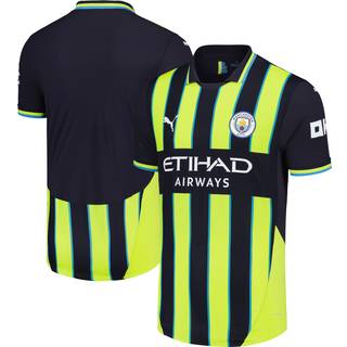 Men&#39;s Puma Manchester City 24/25 Authentic Away Jersey, Blue, Size XXL, Clothing - Yellow Glow - XXL