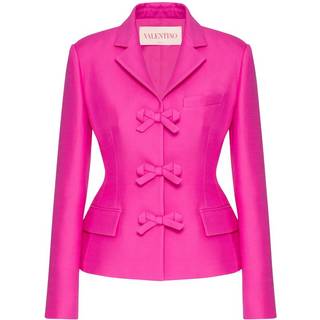 Valentino Crepe Couture bow-detail jacket - pink - XS