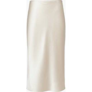 Joseph Isaak silk satin midi skirt - white - M