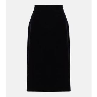Max Mara Capo cotton midi skirt - black - S