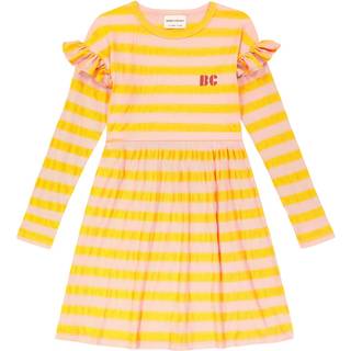 Bobo Choses Striped ribbed jersey dress - multicoloured - Y 12