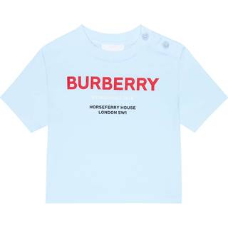Burberry Kids Printed cotton jersey T-shirt - blue - M 6