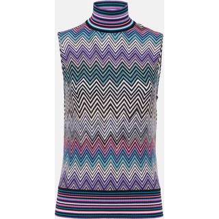 Missoni Zig Zag wool turtleneck top - multicoloured - XS