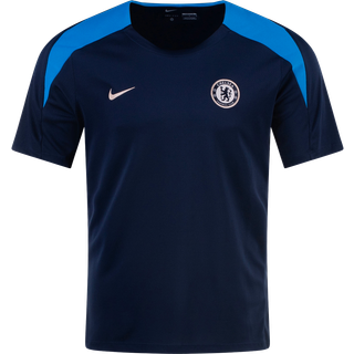Kortærmet Chelsea FC Strike Nike Dri-FIT-fodboldoverdel i maskinstrik til mænd - blå - M
