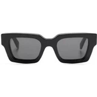 Off-White Unisex OERI126 Virigil L 1007 black Solbriller Acetat Sort Grå Firkantet Normal