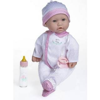 JC Toys La Baby kaukasisk 16-tommer lille blød krop baby dukke la baby vaskbar aftageligt hvidt og lyserødt tøj Hvad Pacifier magi flaske til bør
