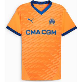 Men&#39;s Puma Olympique de Marseille 24/25 Authentic Third Jersey, Orange, Size S, Clothing - Racing Blue - S