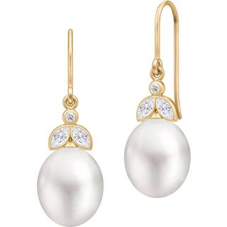 Julie Sandlau Tasha Øreringe 22 kt. Forgyldt Sølv HKS707GDWHPLCZ - Dame - 925 Sterling Silver