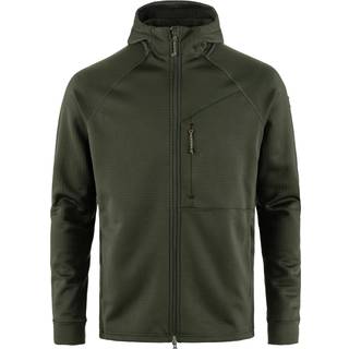 Fjällräven Grid Fleece Hoodie Men-deep forest-S