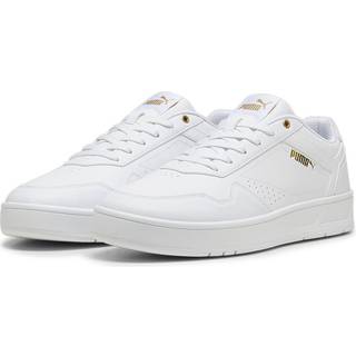 Puma Court Classic Sneakers, White, Size 39, Shoes - Gold - 39