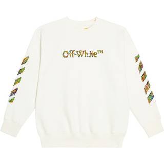 Off-White Kids Logo cotton sweatshirt - white - Y 12