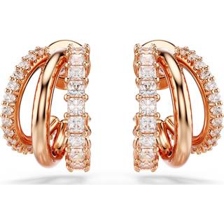 Swarovski Hyperbola Hoop Øreringe Rosaforgyldt Rustfrit Stål 5698702 - Dame
