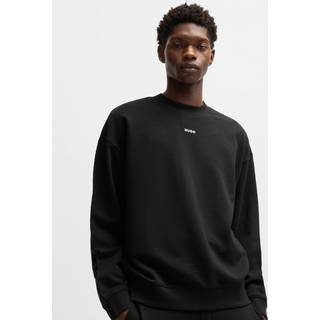 HUGO Herren Sweatshirt schwarz unifarben