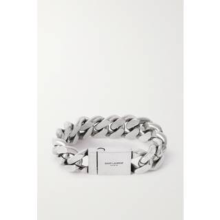 SAINT LAURENT - Silver-Tone Chain Bracelet - Men - Silver - M