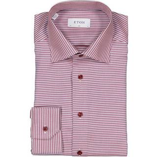 ETON Herren Hemd rot gemustert Slim Fit