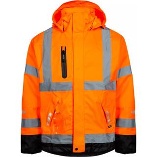 Lyngsøe Rainwear Fox åndbar regnjakke, orange/sort - flere varianter XS